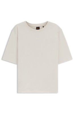 T-shirt en jersey de coton avec imprimé en relief