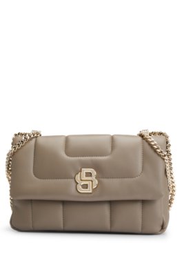 Sac à bandoulière matelassé avec monogramme Double B en métal