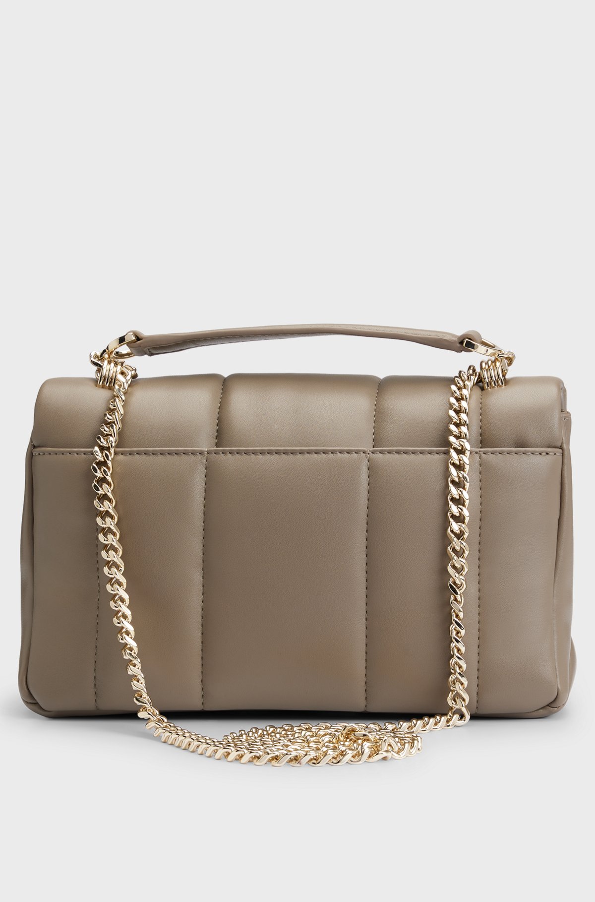 BOSS - Quilted shoulder bag with Double B monogram hardware BOSS - Quilted shoulder bag with Double B monogram hardware