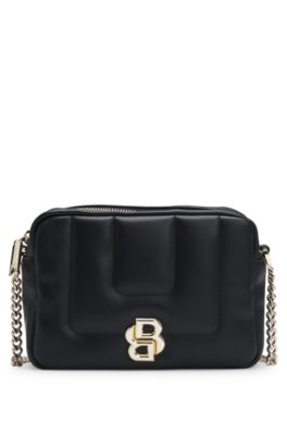 Sac porté croisé matelassé avec monogramme Double B en métal