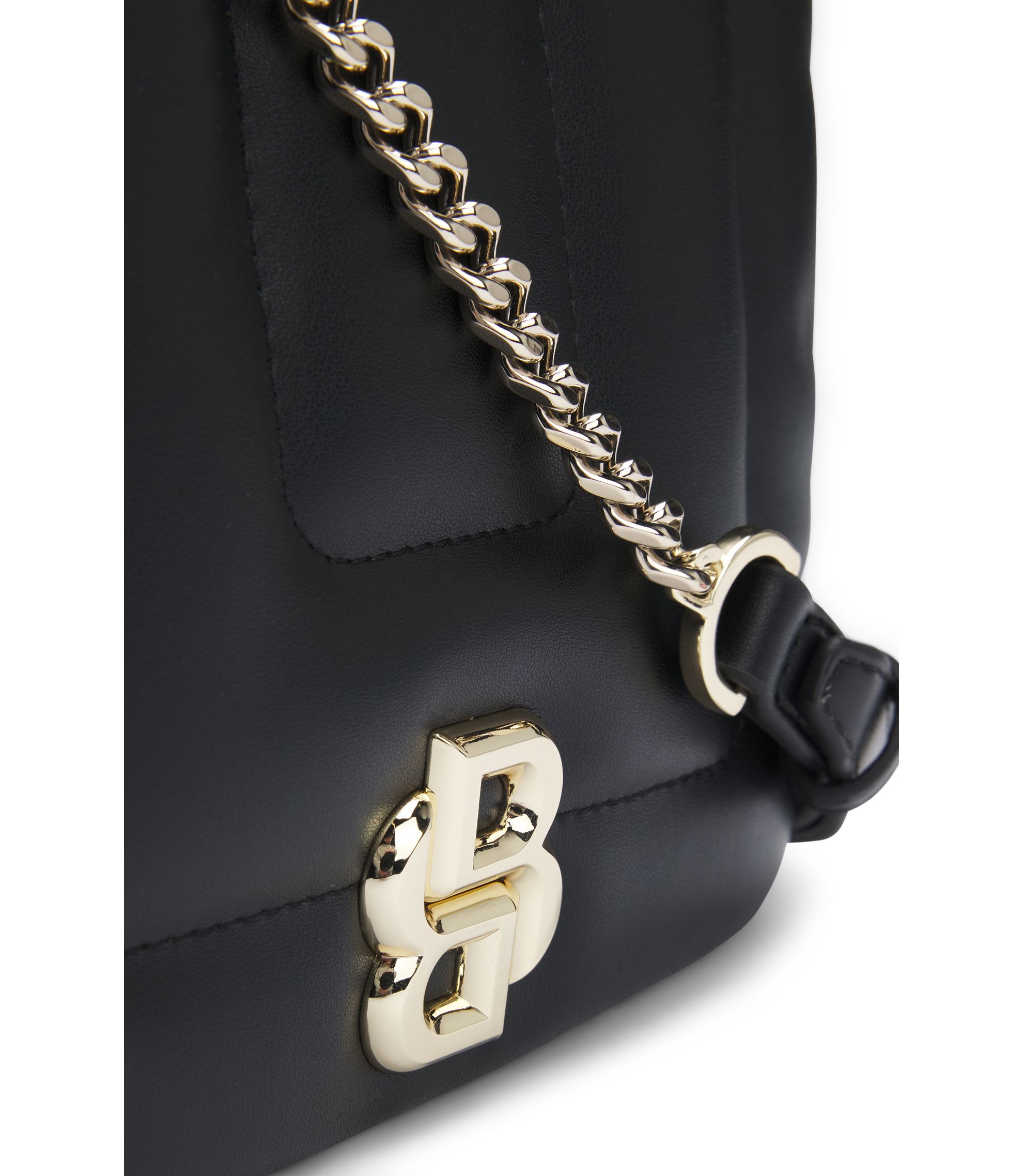 BOSS - キルティング クロスボディバッグ Double Bモノグラム メタル