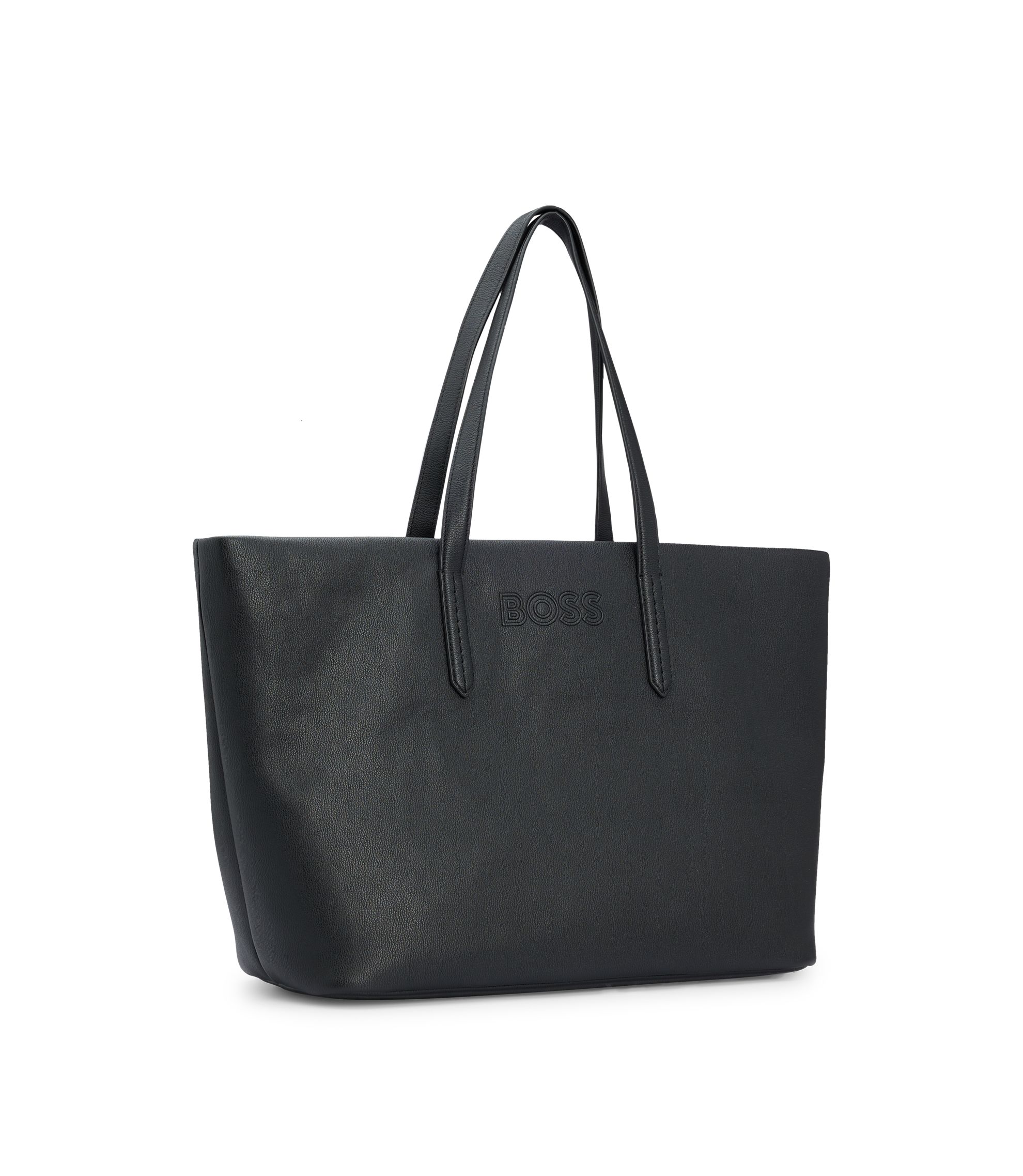 【美品✨】HUGO BOSS トートバッグ 2way A4 レザー 黒 メンズ 美品✨】HUGO BOSS トートバッグ 2way A4 レザー 黒 メンズ