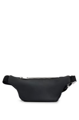 Belt bag in grained material, Black
