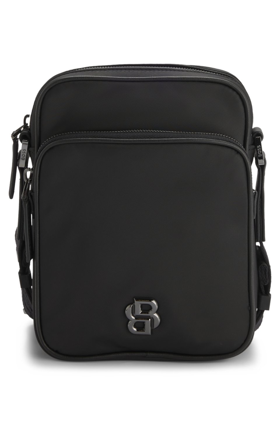 Twill reporter bag with adjustable logo strap
