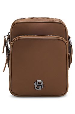 Twill reporter bag with adjustable logo strap