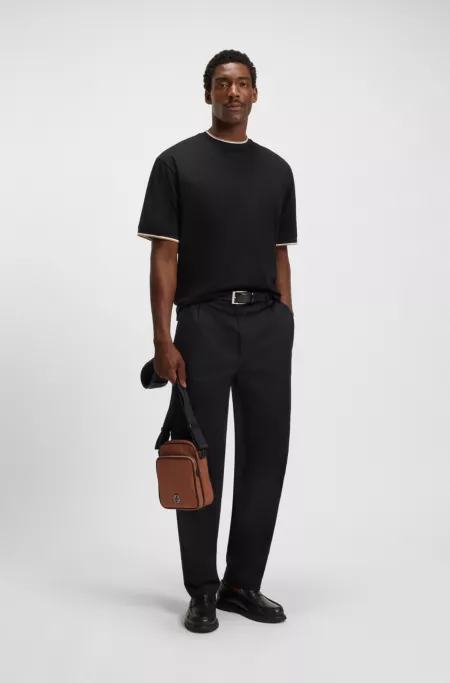 Twill reporter bag with Double B monogram