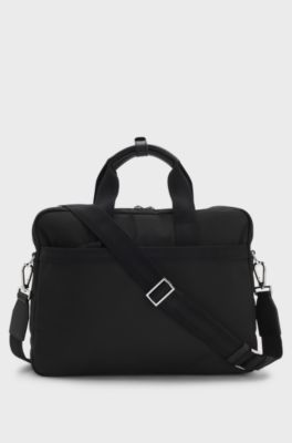 Document case with detachable shoulder strap, Black