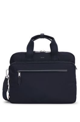 Business Bags in Blue by HUGO BOSS | Men - バッグ