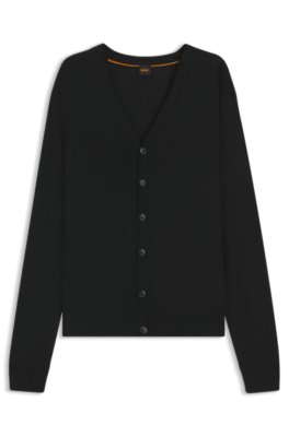 Cardigan Regular en laine mélangée