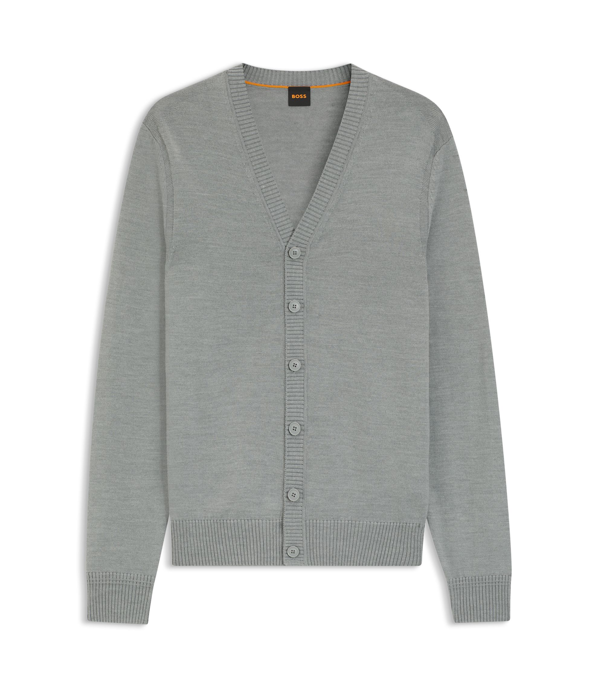 Hugo Boss Moderne Strickjacken Moderne Strickjacken In Grau Für