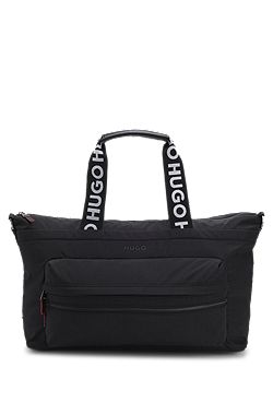 Holdall with logo straps