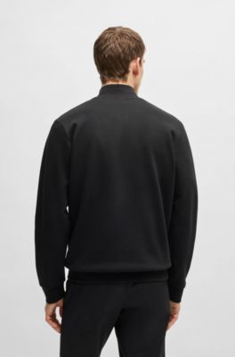 Cotton-blend sweatshirt with Double B monogram, Black