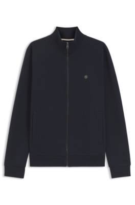 Boss Zip-up sweatshirt with Double-B-monogram badge herr – bild 4