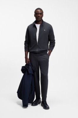 Boss Zip-up sweatshirt with Double-B-monogram badge herr – bild 2