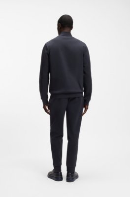 Boss Zip-up sweatshirt with Double-B-monogram badge herr – bild 3