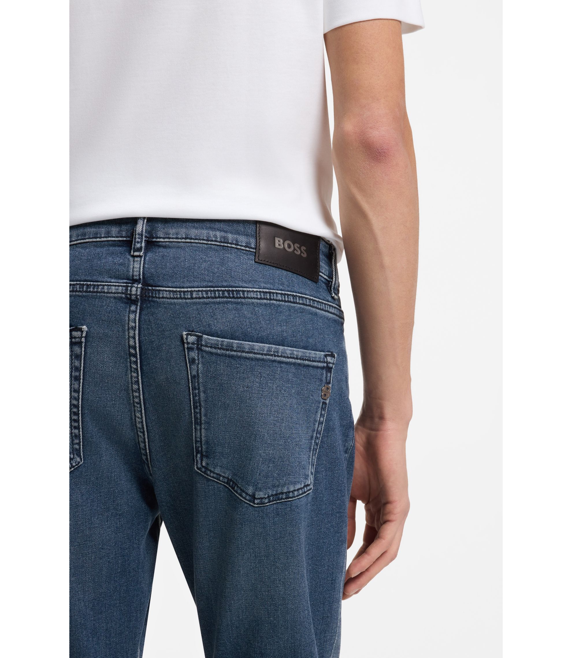 美品 BOSS H-Delaware ブラック スリム デニム パンツケイト・スペード 