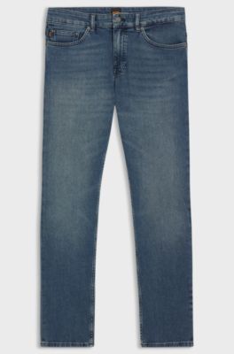 Vaqueros Delaware slim fit de c&oacute;modo tejido vaquero el&aacute;stico azul, Azul