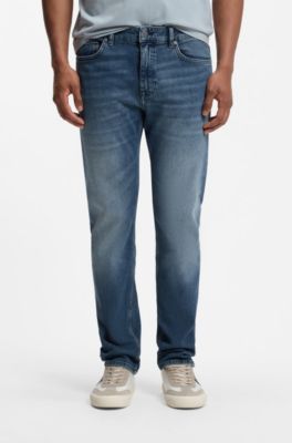 Delaware slim-fit jeans in blue comfort-stretch denim, Blue