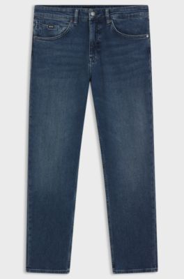 Maine regular-fit jeans in blue comfort-stretch denim, Blue