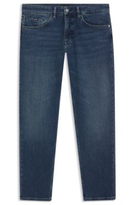 Boss Uomo Blu Maine Jeans Regular Fit