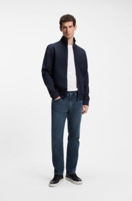Maine regular-fit jeans in blue comfort-stretch denim, Blue
