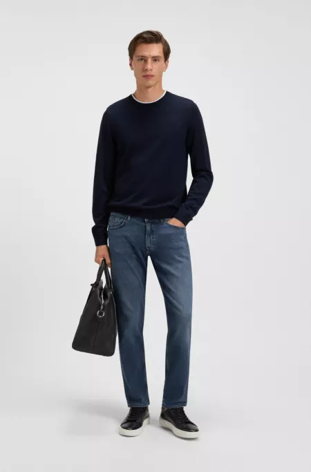 Maine regular-fit jeans in blue comfort-stretch denim