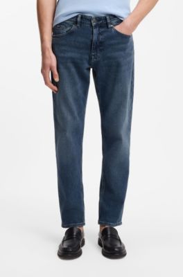 Maine regular-fit jeans in blue comfort-stretch denim, Blue