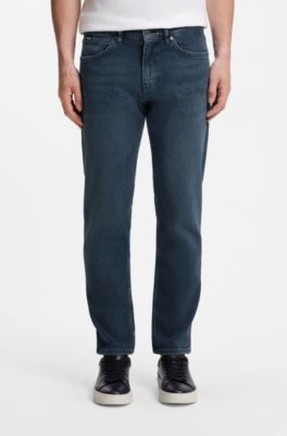 Maine regular-fit jeans in blue comfort-stretch denim, Blue