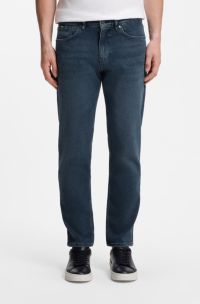 Maine regular-fit jeans van comfortabel blauw stretchdenim, Blauw