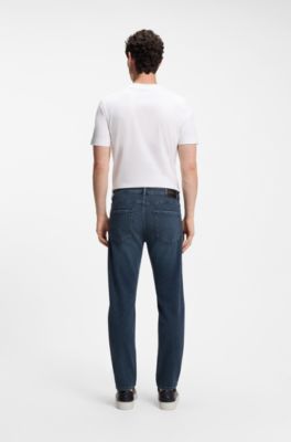 Maine regular-fit jeans in blue comfort-stretch denim, Blue