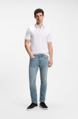 Delaware slim-fit jeans in blue comfort-stretch denim, Blue