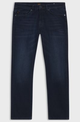 Delaware slim-fit jeans in blue comfort-stretch denim, Dark Blue