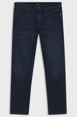 Delaware slim-fit jeans in blue comfort-stretch denim, Dark Blue