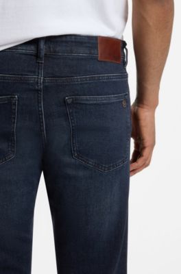 Delaware Jean Slim en denim stretch bleu confortable, Bleu fonc&eacute;