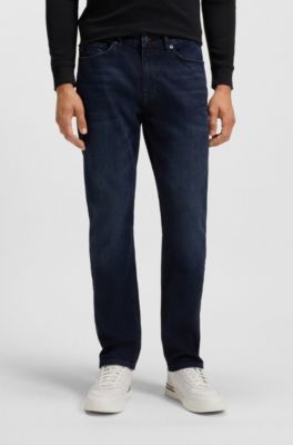Delaware slim-fit jeans in blue comfort-stretch denim, Dark Blue