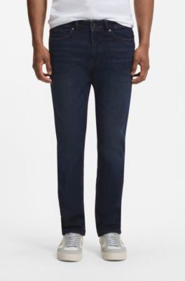 Delaware Jean Slim en denim stretch bleu confortable, Bleu fonc&eacute;