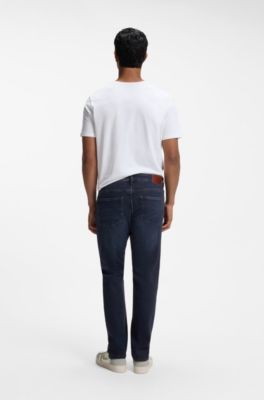 Delaware slim-fit jeans in blue comfort-stretch denim, Dark Blue