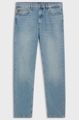 Delaware slim-fit jeans in blue comfort-stretch denim, Light Blue