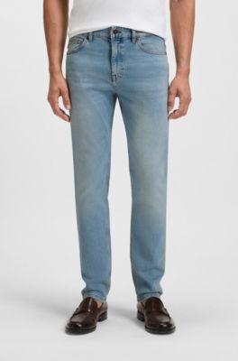 Delaware slim-fit jeans in blue comfort-stretch denim, Light Blue