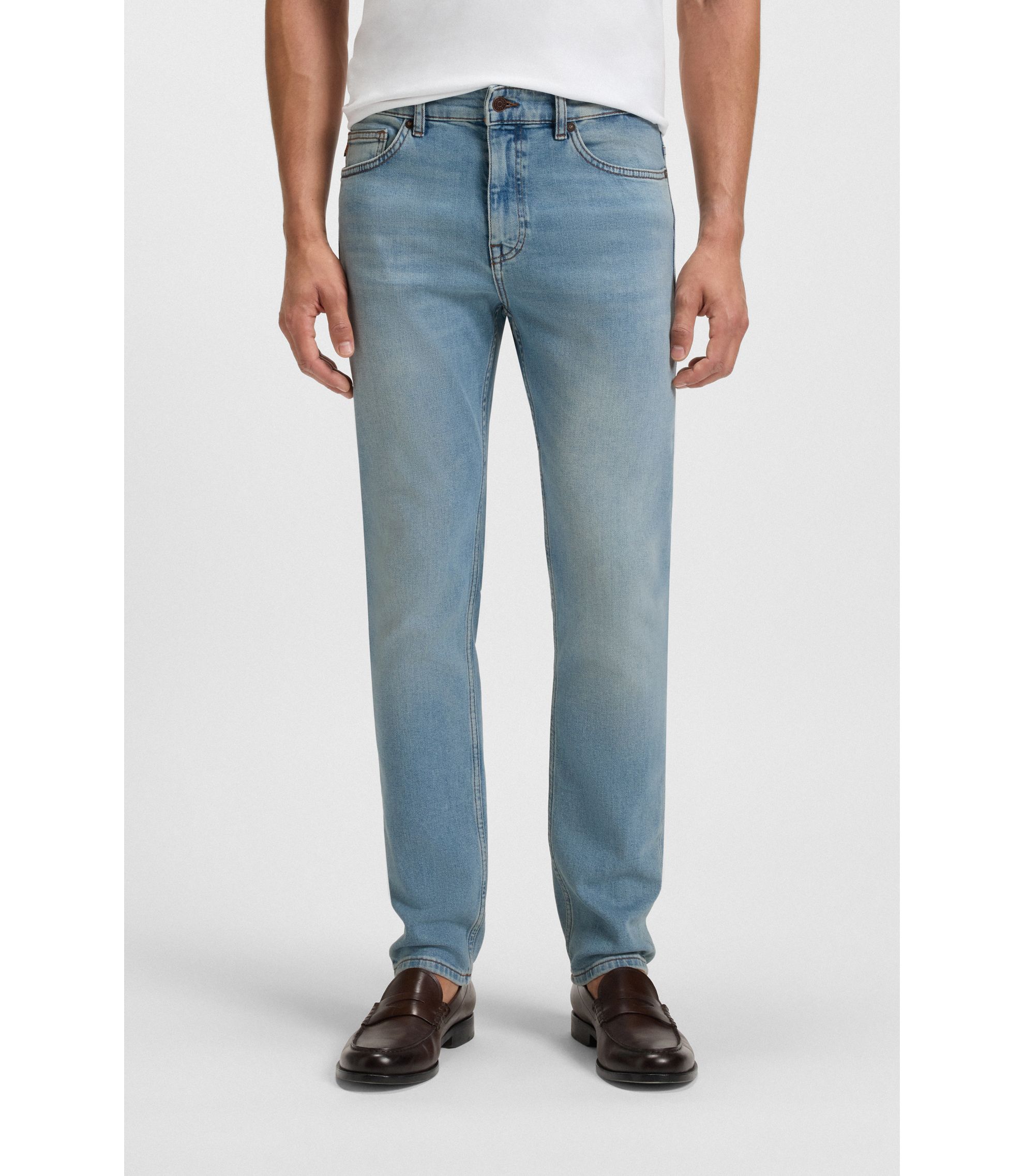 Delaware Slim-Fit Jeans aus komfortablem Stretch-Denim in Blau