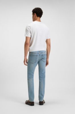 Delaware slim-fit jeans in blue comfort-stretch denim, Light Blue