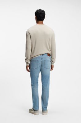 Delaware slim-fit jeans in blue comfort-stretch denim, Light Blue