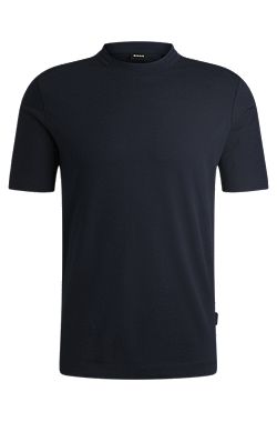 Regular-fit T-shirt in stretch flannel
