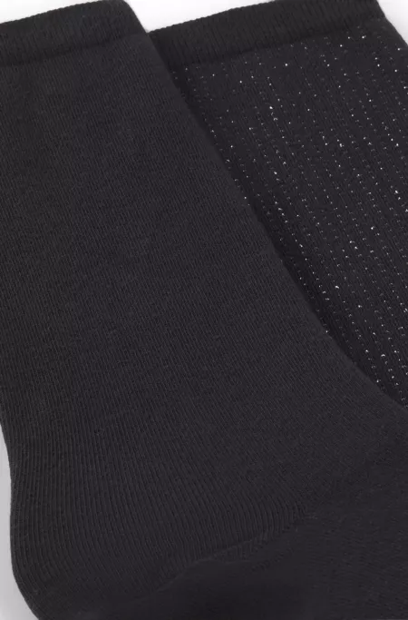 Two-pack of regular-length cotton-blend socks