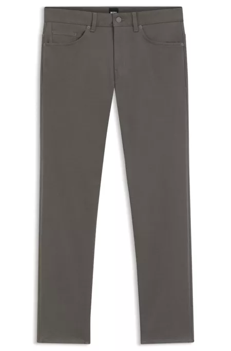 Delaware Slim-fit trousers in brushed satin