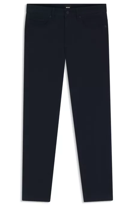 Delaware Slim-fit trousers in brushed satin