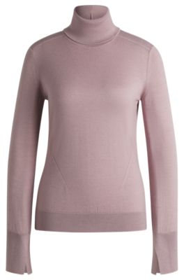 BOSS - ロールネックセーター ウール/シルク/カシミア 