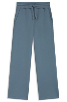Cotton-jersey tracksuit bottoms with Double B monogram, Blue