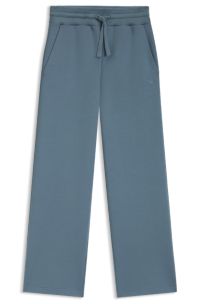 Cotton-jersey tracksuit bottoms with Double B monogram, Blue