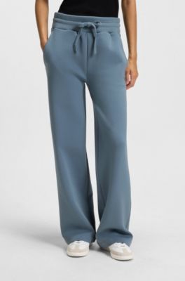 Cotton-jersey tracksuit bottoms with Double B monogram, Blue